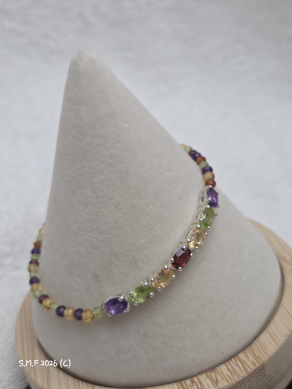 D'Joy Faceted Multi-Gemstone Bracelet in Sterling Silver